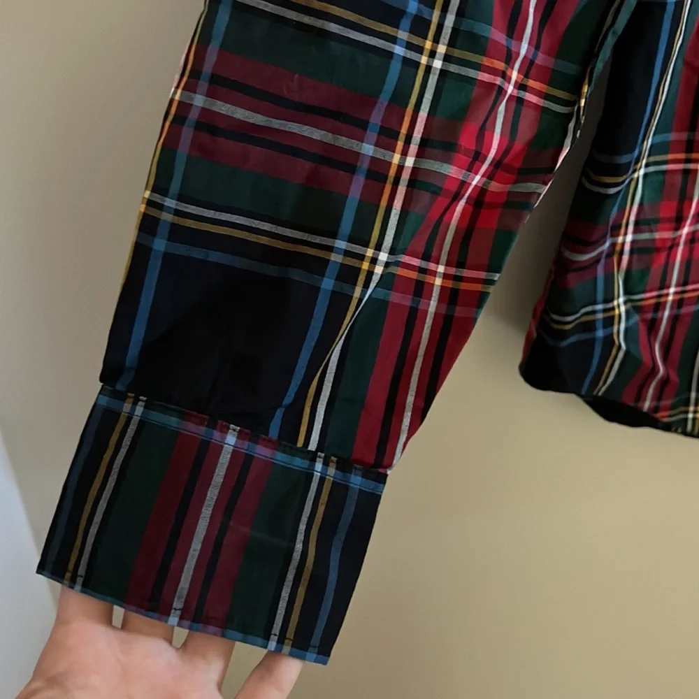 NWT J Crew Classic Fit Secret Wash Button Down Cotton Shirt in Plaid | S